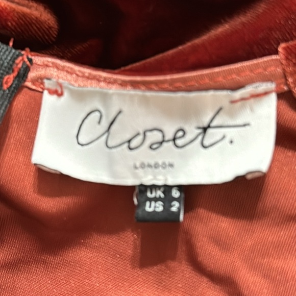 CLOSET LONDON BROWN RUST
VELVET PUFF SLEEVE A-LINE DRESS Holiday Party Wedding 2 - Picture 8 of 11